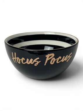 Hocus Pocus Halloween Candy Bowl Black & Gold